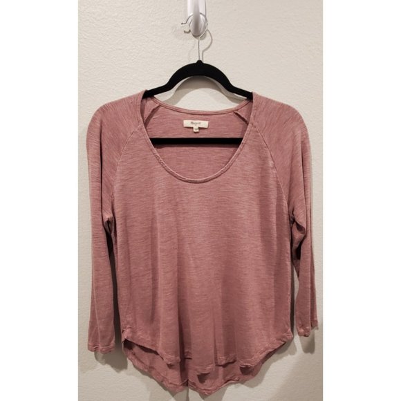 MADEWELL Pink Long Sleeve TShirt - Picture 1 of 3